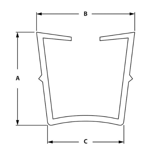 Dimensions-Cover and Reduction Profile 10mm