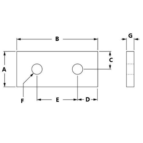 Picture of 664057 - 2 Hole Joining Strip