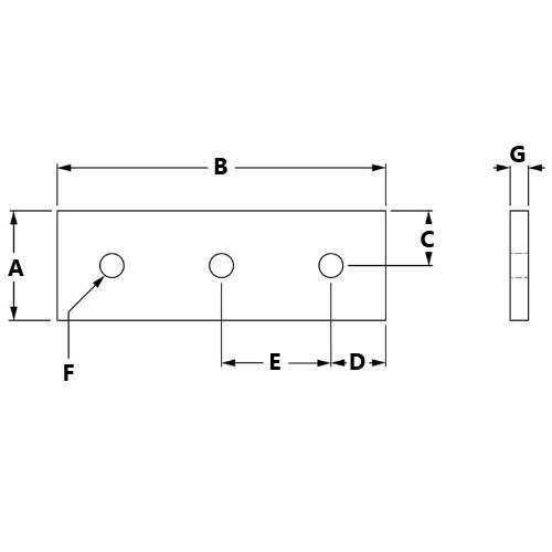 Picture of 664041 - 3 Hole Joining Strip