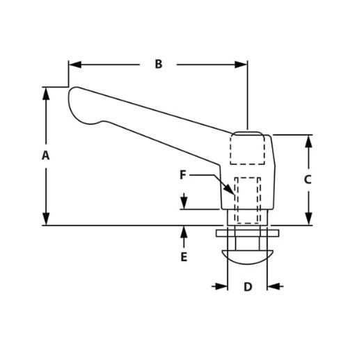 Picture of 657079 - Linear Bearings Brake Handle Kit-L Handle Kit