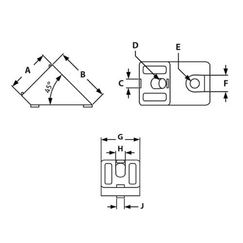 Picture of 655767 - 45° Connector Angle 40