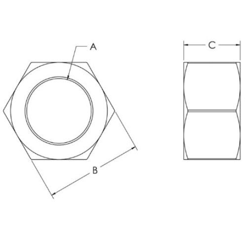 Picture of 651352 - Hex Nut