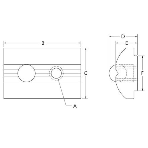 Picture of 671061 - Roll In T-nuts with Ball Bearing