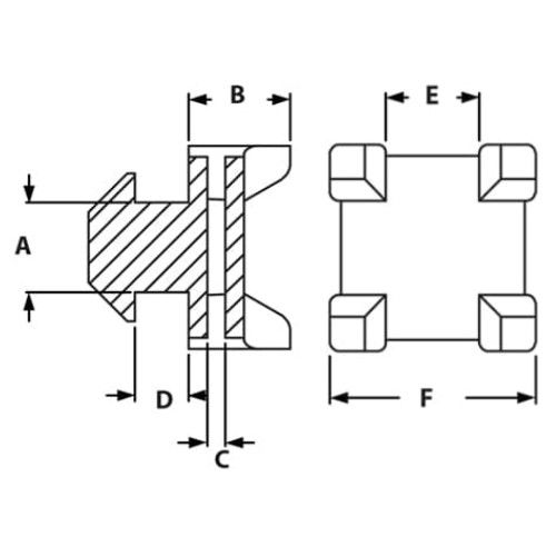 Picture of 671639 - Cross Cable Binding Block