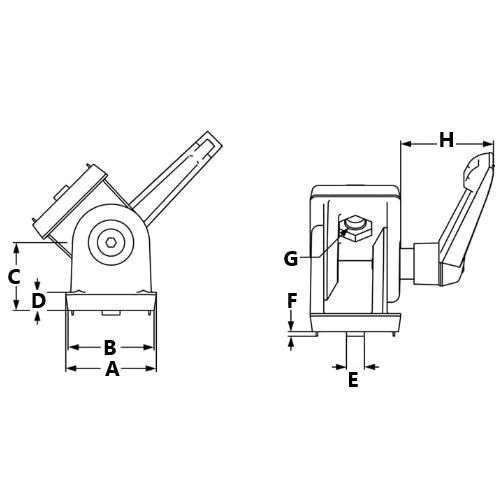 Picture of 671111 - Pivot Joint 45 with Locking Lever
