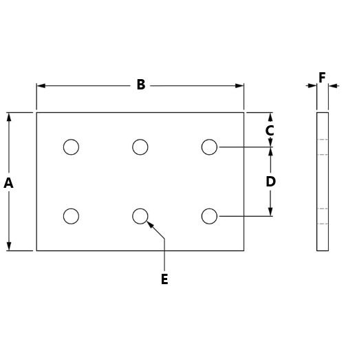 Picture of 653099 - 6 Hole Joining Plate