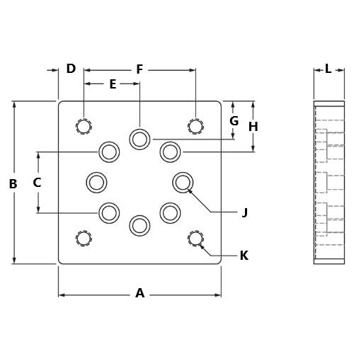 Picture of 680465 - Leveling Caster Base Plate