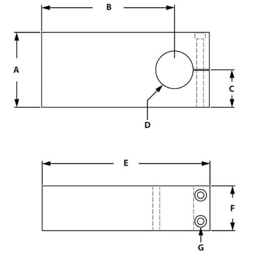 Picture of 659026 - Single Shaft Blank Mounting Plate