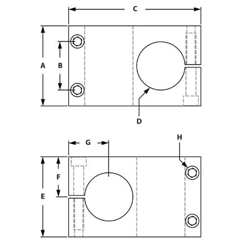 Picture of 659035 - Stanchions Cross Clamp