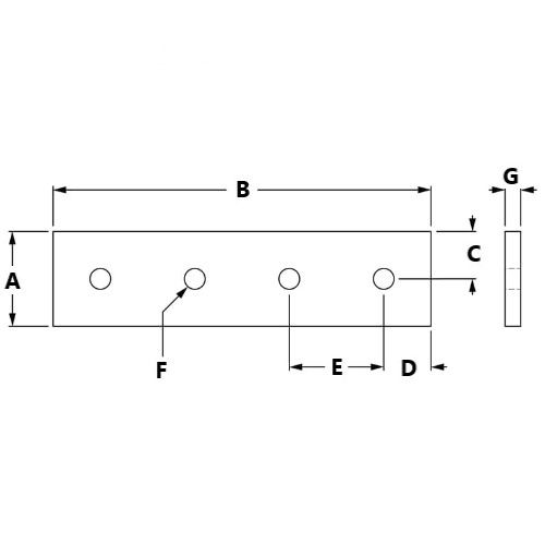 Picture of 654139 - 4 Hole Joining Strip