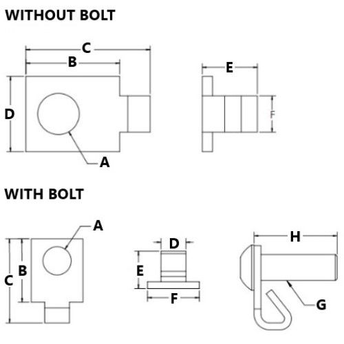 Picture of 651501 - Single Tab End Fastener