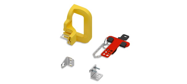 Brackets for safety sensors and devices