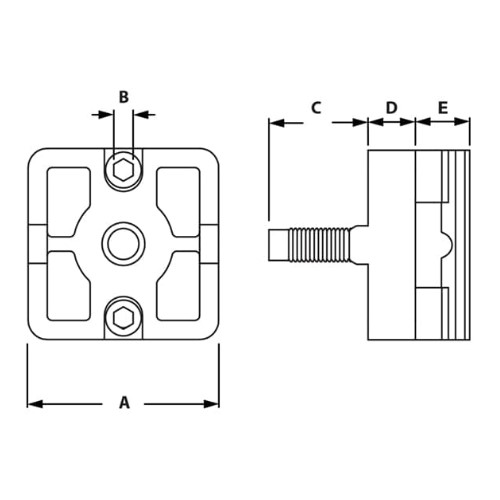 Dimensions-Plate Connectors